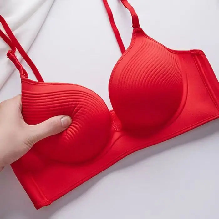 Sutiã Push-Up Seamless com Acolchoamento Grosso – Lift Ajustável