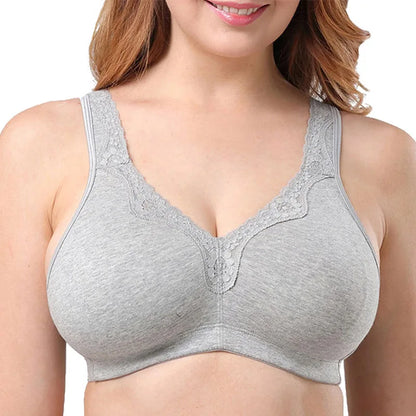 Sutiã sem Aros de Cobertura Total – Plus Size Sem Costuras